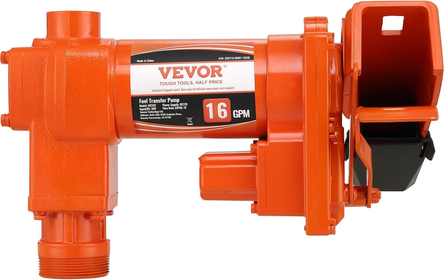 image:imageVEVOR Fuel Transfer Pump 12V DC 20 GPM 14 HP Gasoline Extractor Pump with Automatic Nozzle Discharge Hose amp Suction Pipe for Gasoline Diesel Kerosene Ethanol amp Methanol Blends and Biodiesel12V 16GPM with Accessories