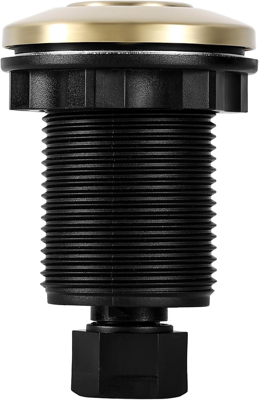 image:imageVEVOR Garbage Disposal Air Switch Kit 25 Sink Top Air Switch for Food Waste Disposal Brushed Silver Stainless Steel ONOFF Air Button for Waste Disposer Suitable for Stainless Steel CountertopsBrushed Gold