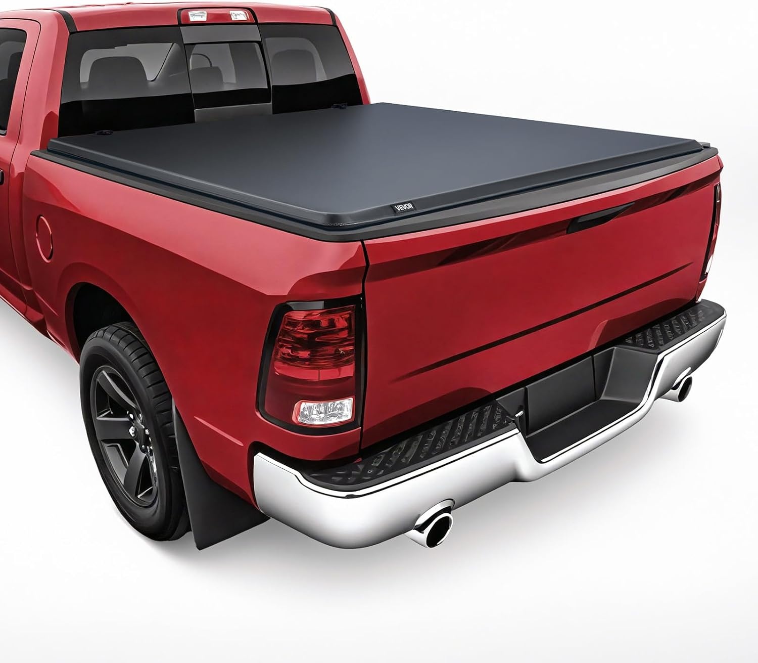image:imageVEVOR Hard TriFold Truck Bed Tonneau Cover Compatible with 20192025 Dodge Ram 1500 56 ft 674 in Bed Waterproof LowProfile Hard Folding Truck Tonneau Cover with Aluminum Alloy Support Bar64ft