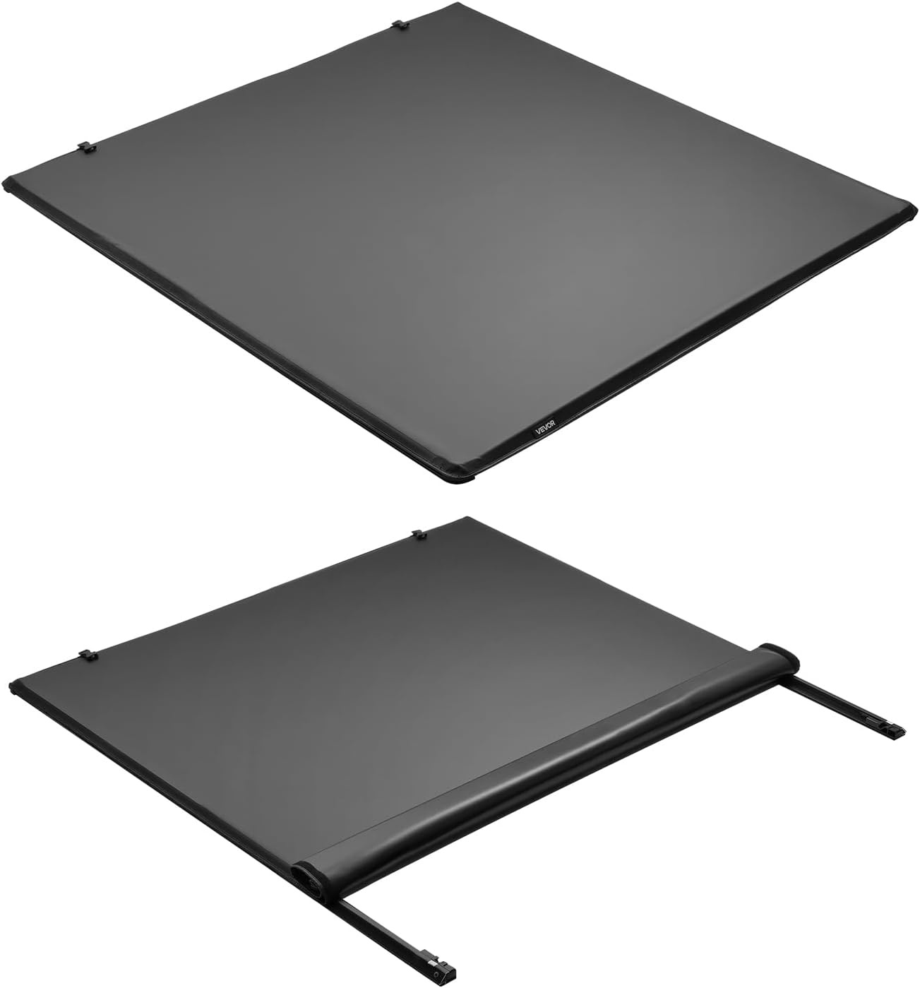 image:imageVEVOR Hard TriFold Truck Bed Tonneau Cover Compatible with 20192025 Dodge Ram 1500 56 ft 674 in Bed Waterproof LowProfile Hard Folding Truck Tonneau Cover with Aluminum Alloy Support Bar57ft