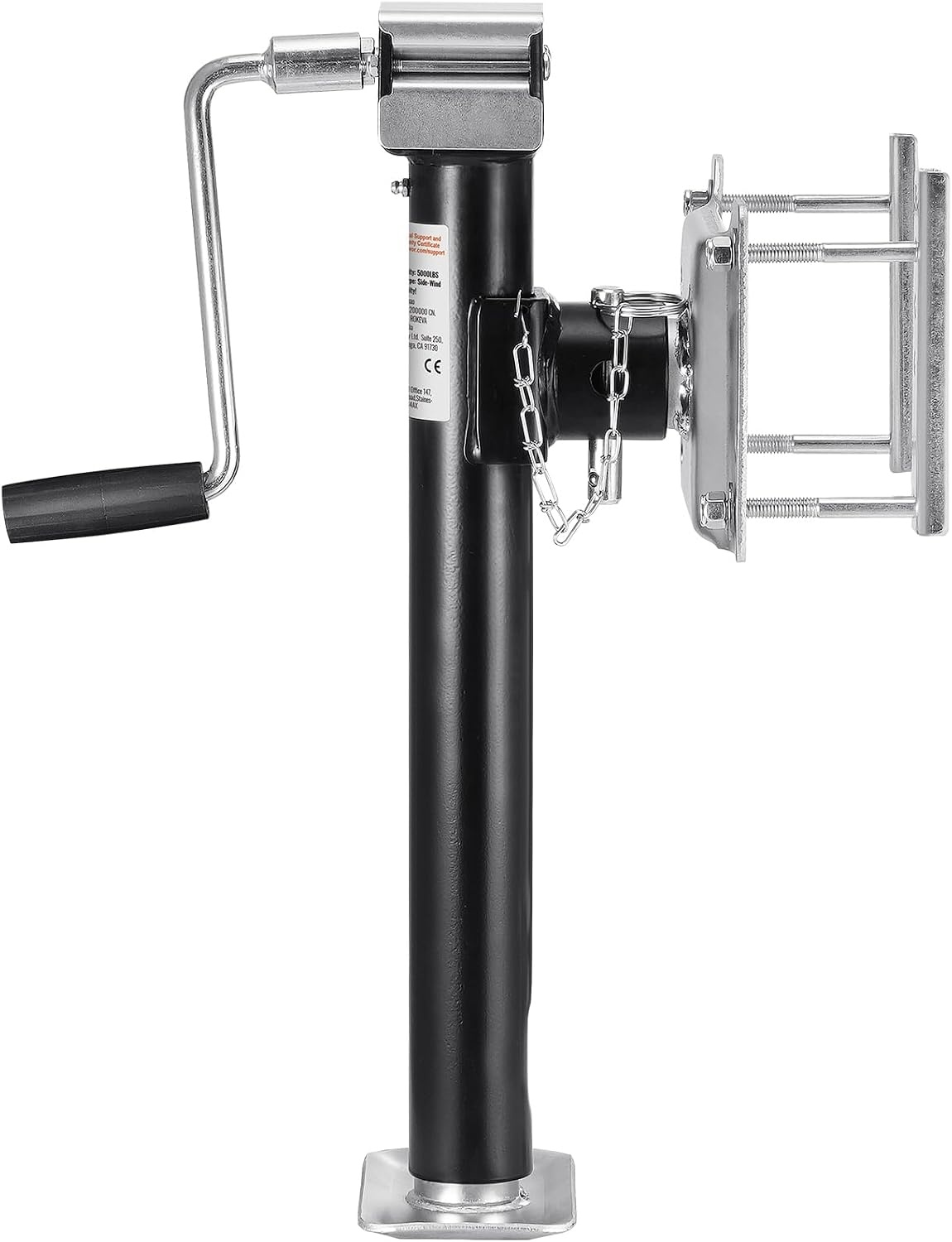 image:imageVEVOR Heavy Duty Swivel Trailer Jack 8000 lbs Static Load Capacity 285 Lift Jack Stand with Handle for RV Horse Utility and Yacht Trailers5000lbs