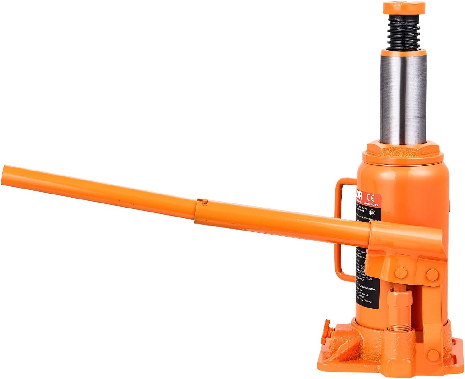 image:imageVEVOR Hydraulic Bottle Jack 20 Ton44092 lbs Low Profile Welded Bottle Jack with 669126 Lifting Range amp 3Section Long Handle for Car Pickup Truck RV Auto Repair Industrial Engineering12T