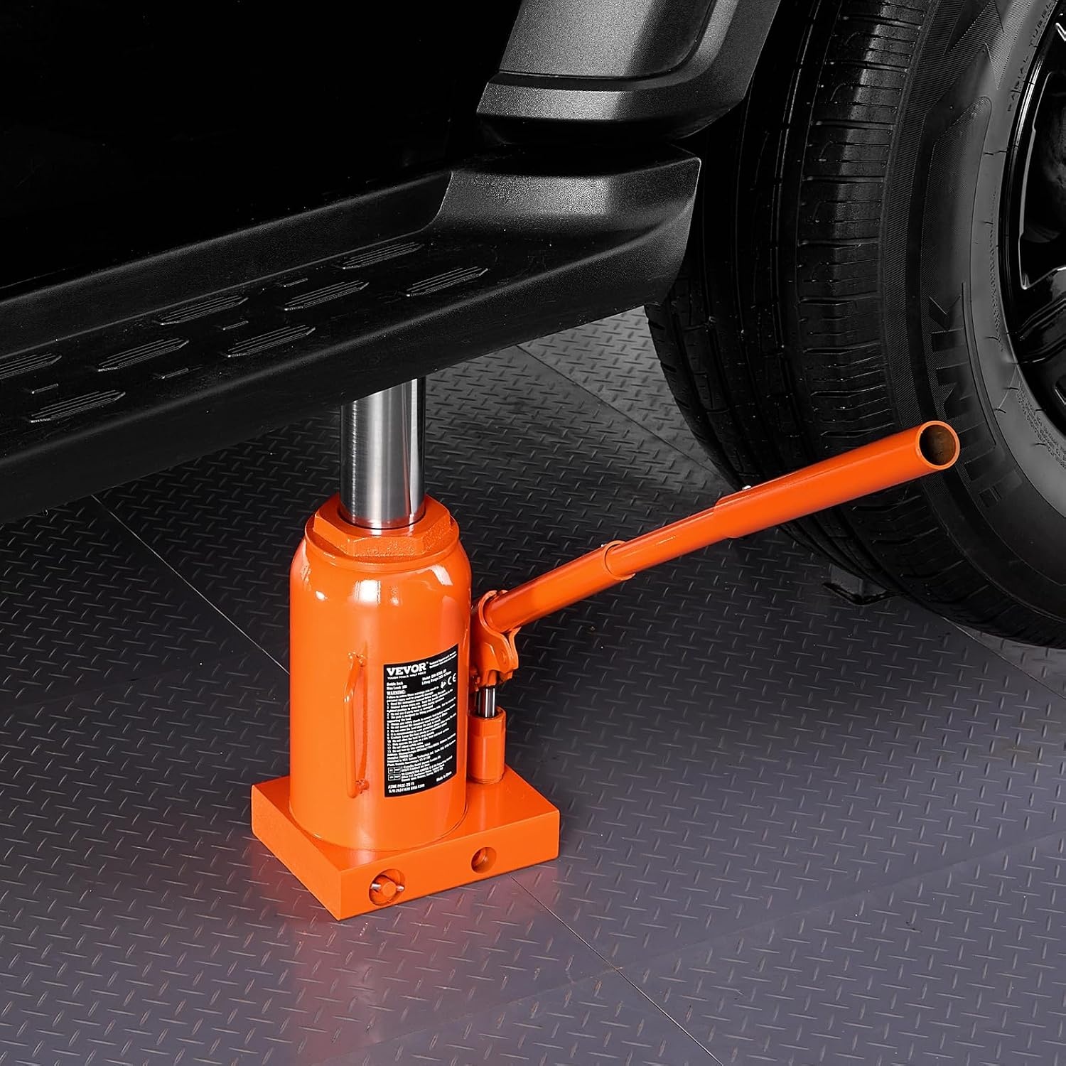 image:imageVEVOR Hydraulic Bottle Jack 30 Ton66138 lbs Welded Bottle Jack with 11221866 Lifting Range amp 3Section Long Handle for Car Pickup Truck RV Auto Repair Industrial Engineering30T