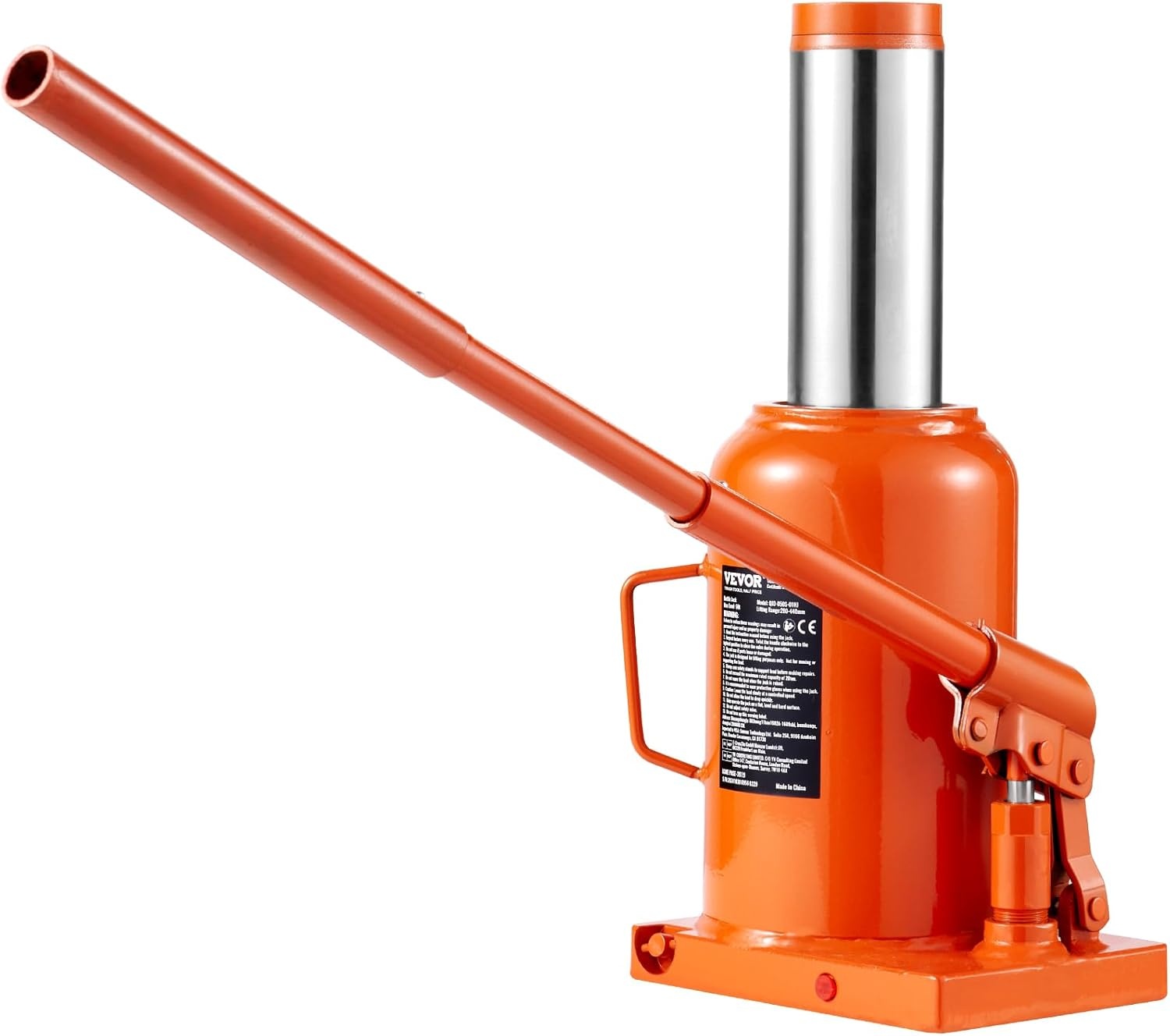 image:imageVEVOR Hydraulic Bottle Jack 30 Ton66138 lbs Welded Bottle Jack with 11221866 Lifting Range amp 3Section Long Handle for Car Pickup Truck RV Auto Repair Industrial Engineering50T