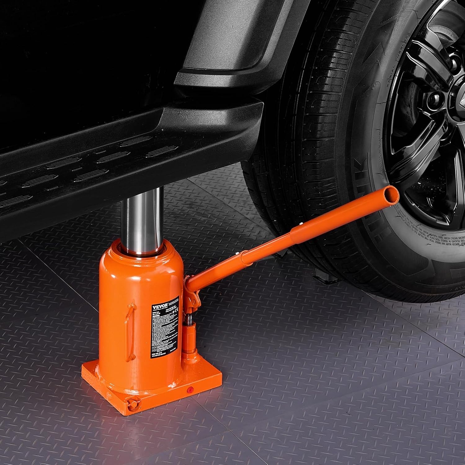 image:imageVEVOR Hydraulic Bottle Jack 30 Ton66138 lbs Welded Bottle Jack with 11221866 Lifting Range amp 3Section Long Handle for Car Pickup Truck RV Auto Repair Industrial Engineering50T