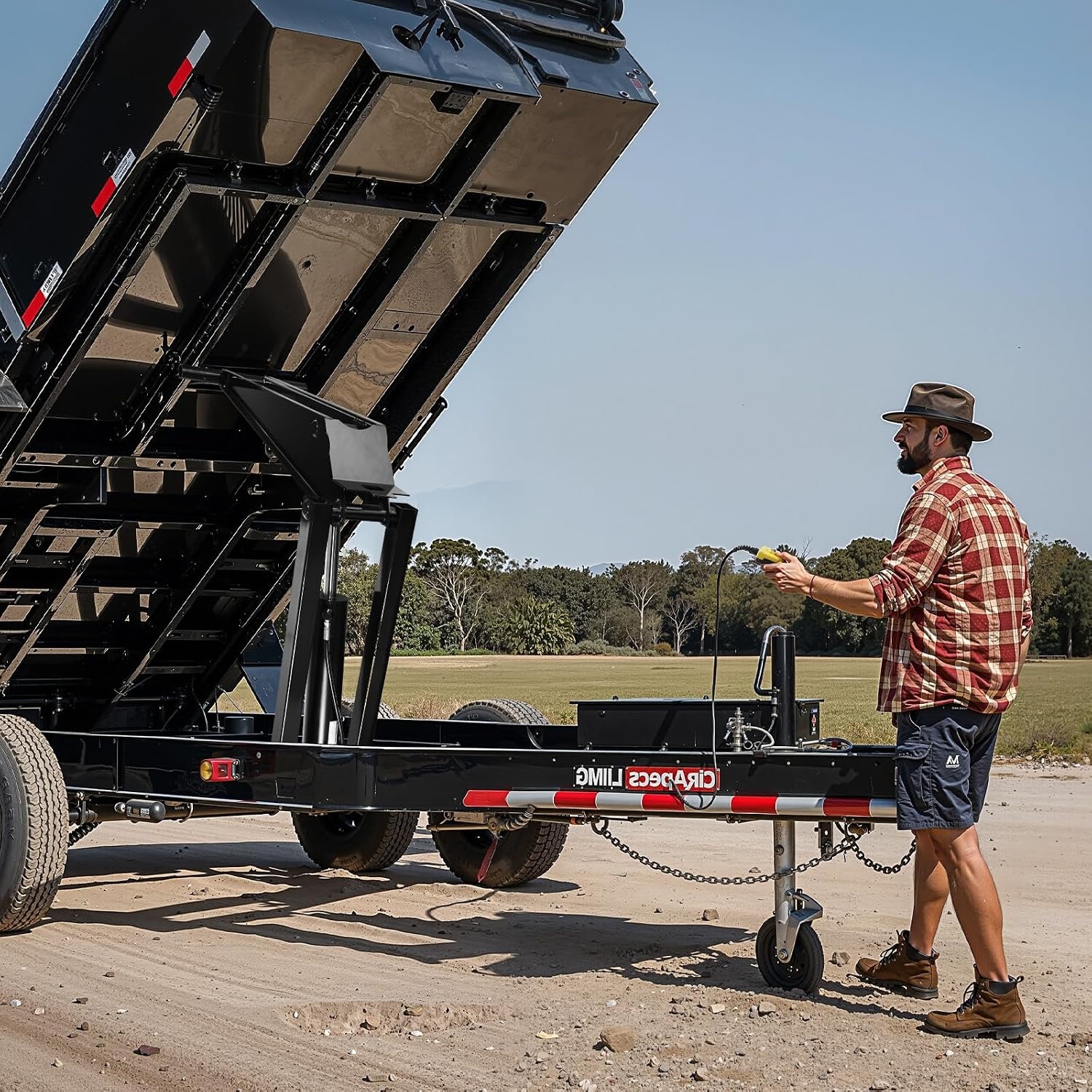 image:imageVEVOR Hydraulic Dump Lift Kit 17600 lb8 T Dump Trailer Hydraulic Scissor Hoist Kit Standard Kit Hydraulic Dump Bed Kit with 12V Hydraulic Pump Unit Suitable for Scissor Lift Dump Trailers Trucks429 x 240 x 100