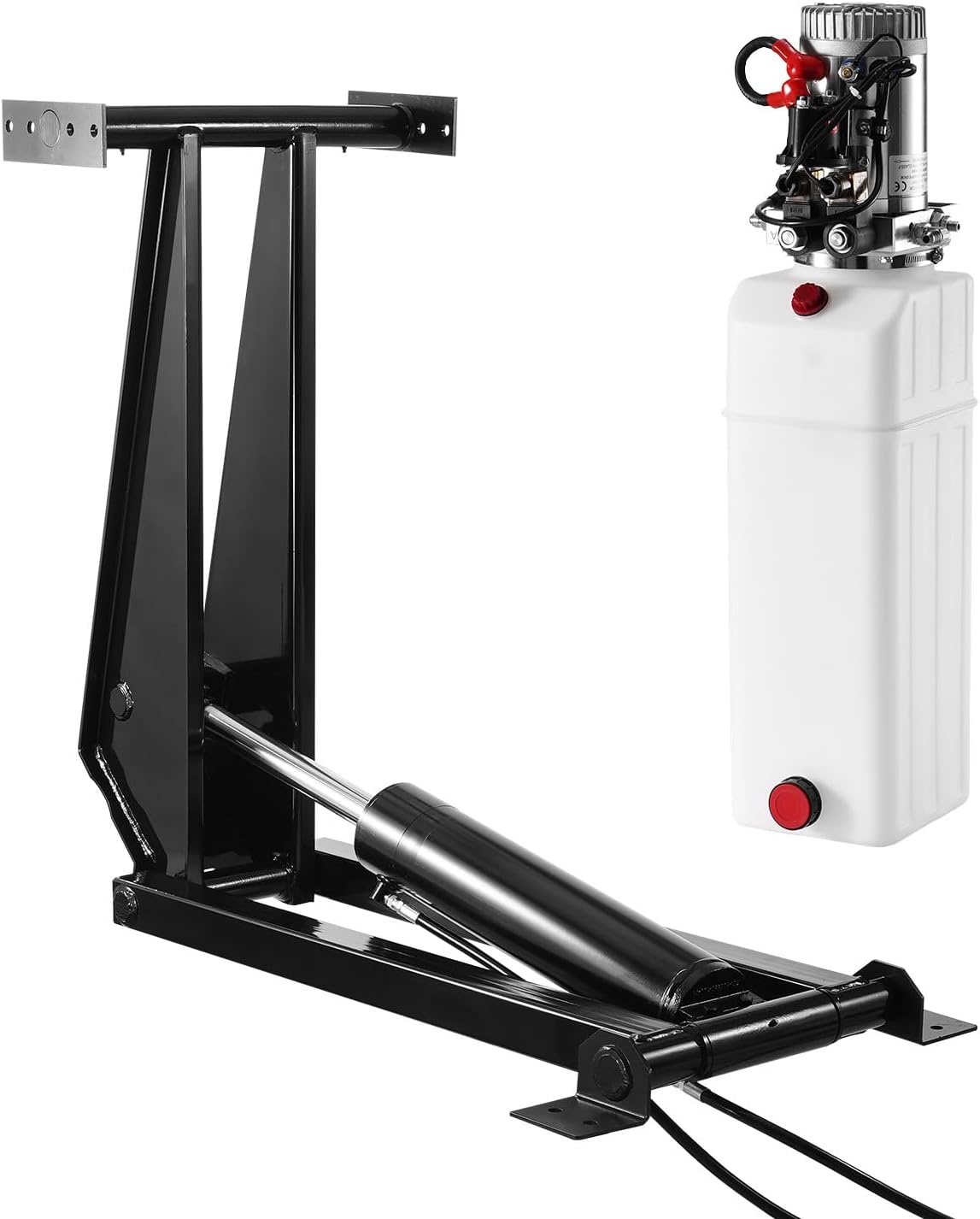 image:imageVEVOR Hydraulic Dump Lift Kit 17600 lb8 T Dump Trailer Hydraulic Scissor Hoist Kit Standard Kit Hydraulic Dump Bed Kit with 12V Hydraulic Pump Unit Suitable for Scissor Lift Dump Trailers Trucks22 000 lb10 T