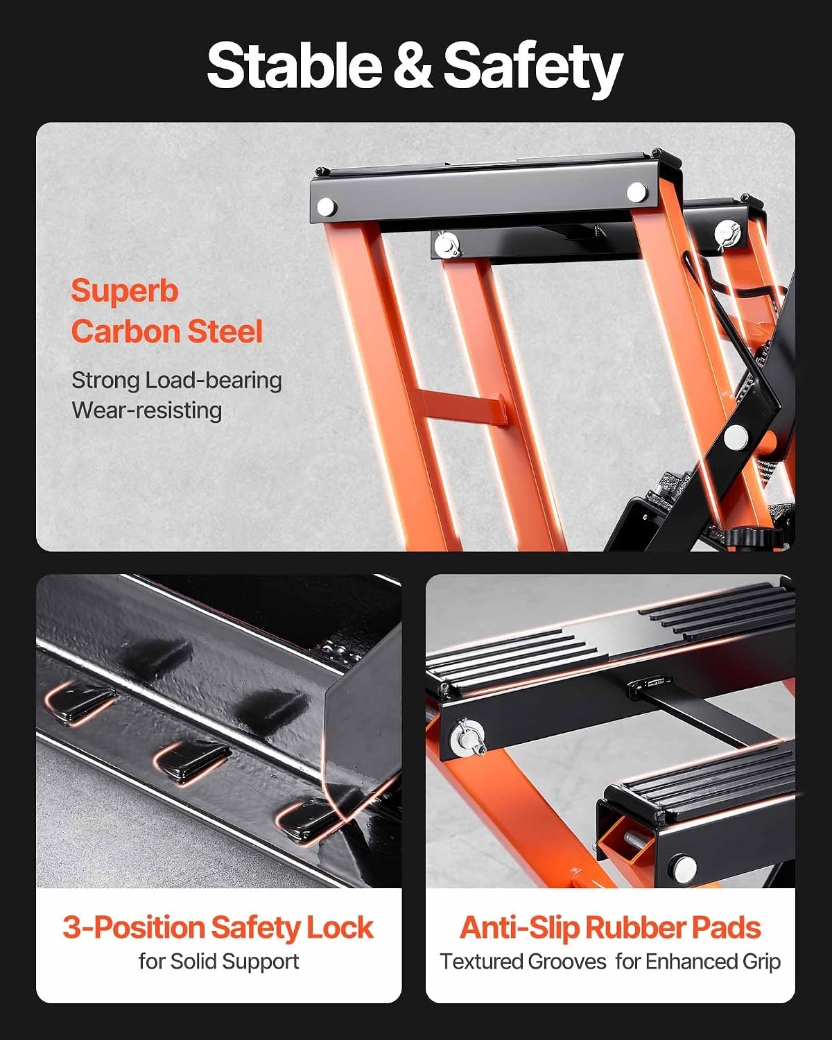 image:imageVEVOR Hydraulic Motorcycle Lift Jack 1500 LBS Capacity ATV Scissor Lift Jack Portable Motorcycle Lift Table with 4 Wheels Hydraulic FootOperated Hoist Stand for Motorcycle ATV UTV Powersports Portable Motorcycle Lift Table with 4 Wheels Hydraulic FootOperated Hoist Stand for ATV UTV PowersportsOrange