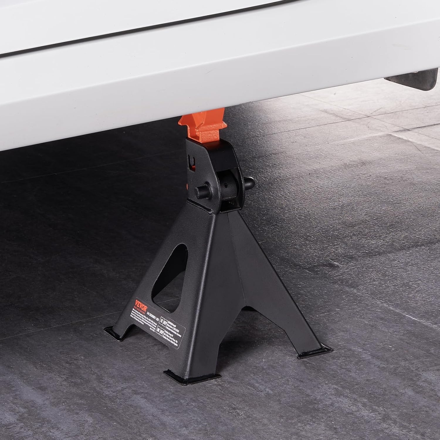 image:imageVEVOR Jack Stands 3 Ton 6000 lbs Capacity Car Jack Stands 108163 inch Adjustable Height for lifting SUV Pickup Truck Car and UTVATV Red 1 Pair 108163 inch Adjustable Height for Lifting SUV Pickup Truck Car and UTVATV Red3T Single Locking