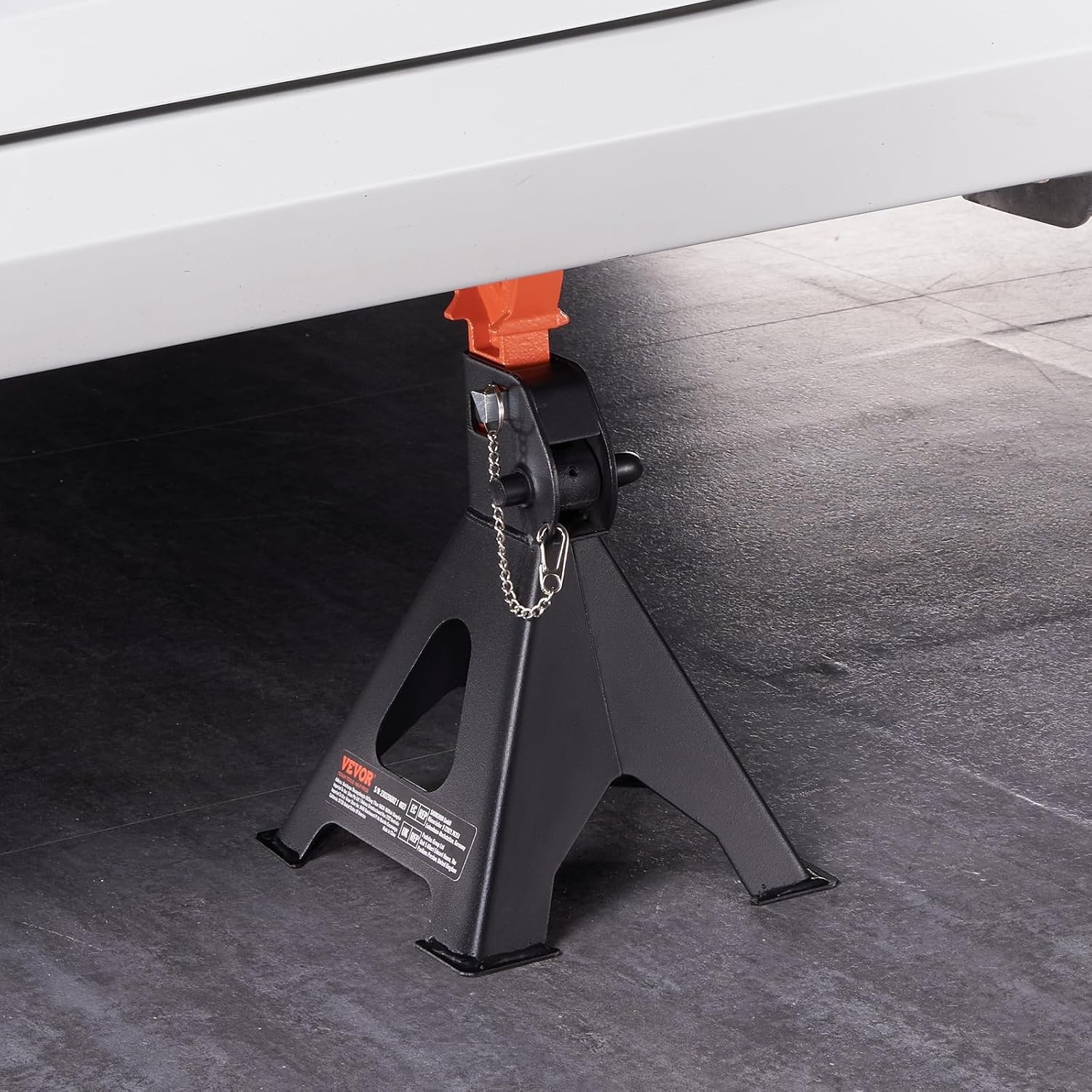 image:imageVEVOR Jack Stands 3 Ton 6000 lbs Capacity Car Jack Stands 108163 inch Adjustable Height for lifting SUV Pickup Truck Car and UTVATV Red 1 Pair 108163 inch Adjustable Height for Lifting SUV Pickup Truck Car and UTVATV Red3T 2Locking