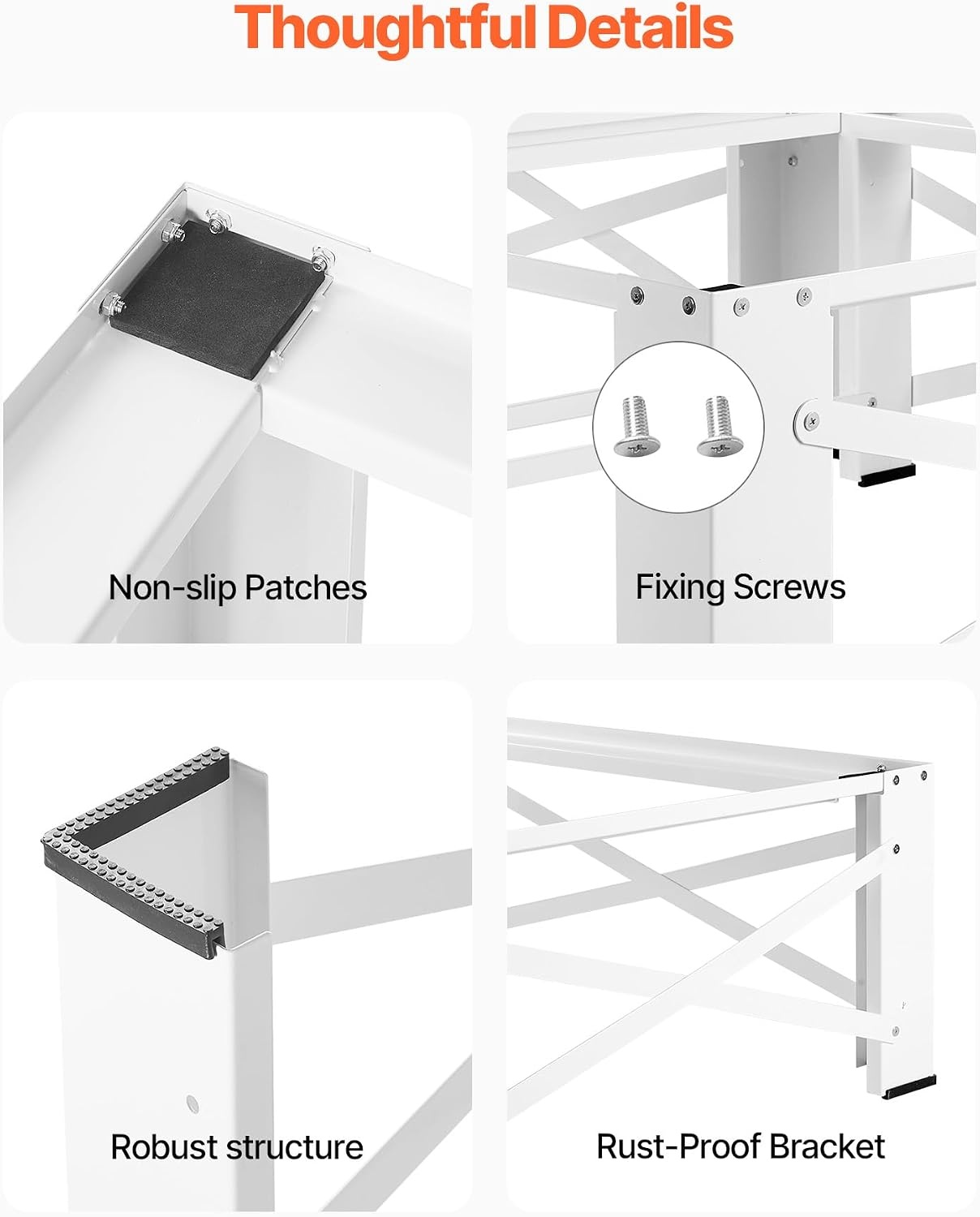 image:imageVEVOR Laundry Pedestal 161 in Height 275 x 275 in Washer and Dryer Pedestals with Storage Shelf 700 lbs Load Capacity NonSlip Feet Washing Machine Stand Universal Fit White 2 PackAdjustable Pedestal 12H 2 Pack