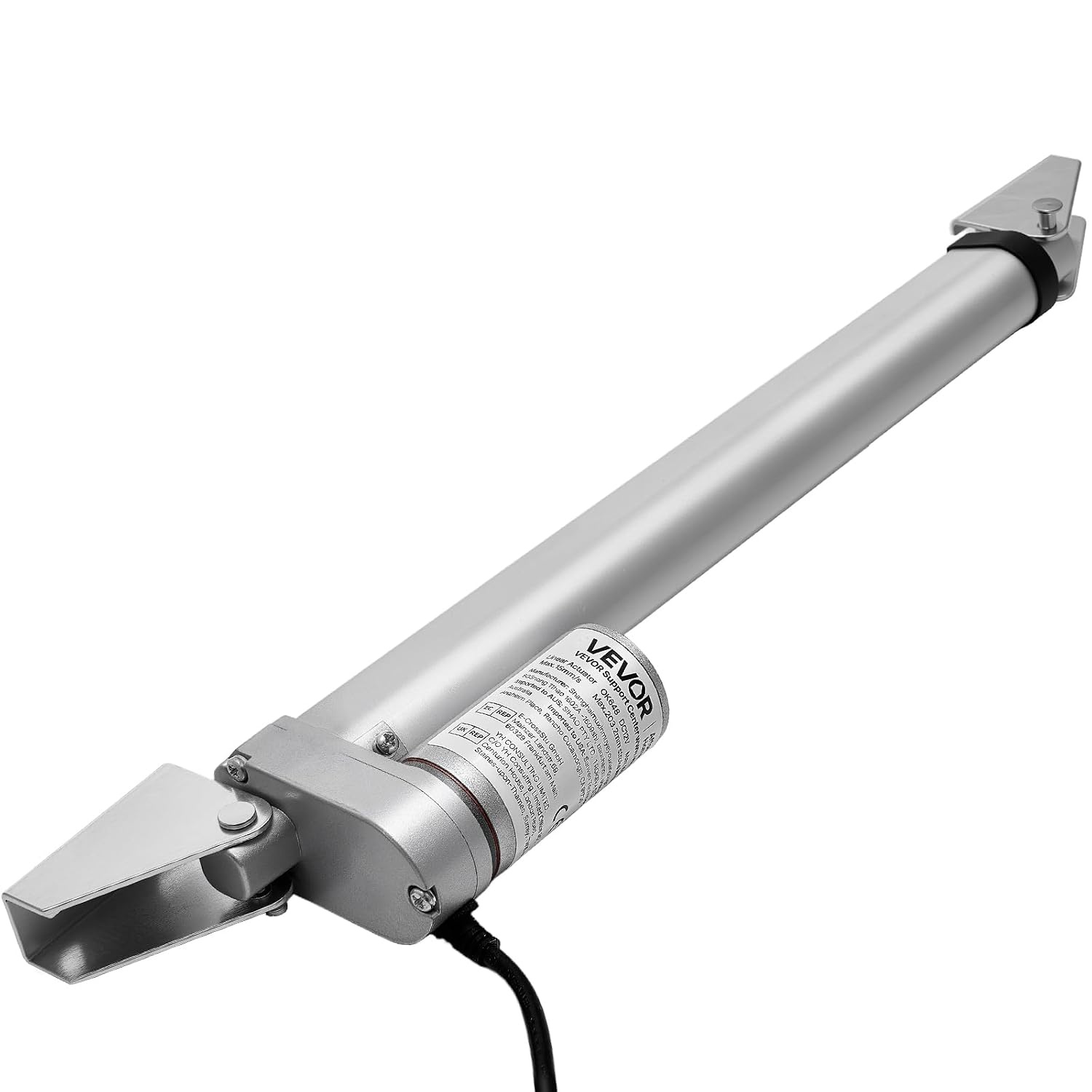 image:imageVEVOR Linear Actuator 12V 12 Inch High Speed 055s Linear Actuator 220lbs1000N Linear Motion Actuator with Mounting Bracket and IP54 Protection10 Inch