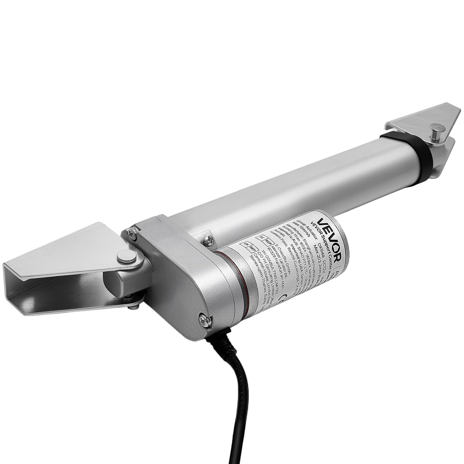 image:imageVEVOR Linear Actuator 12V 12 Inch High Speed 055s Linear Actuator 220lbs1000N Linear Motion Actuator with Mounting Bracket and IP54 Protection4 Inch