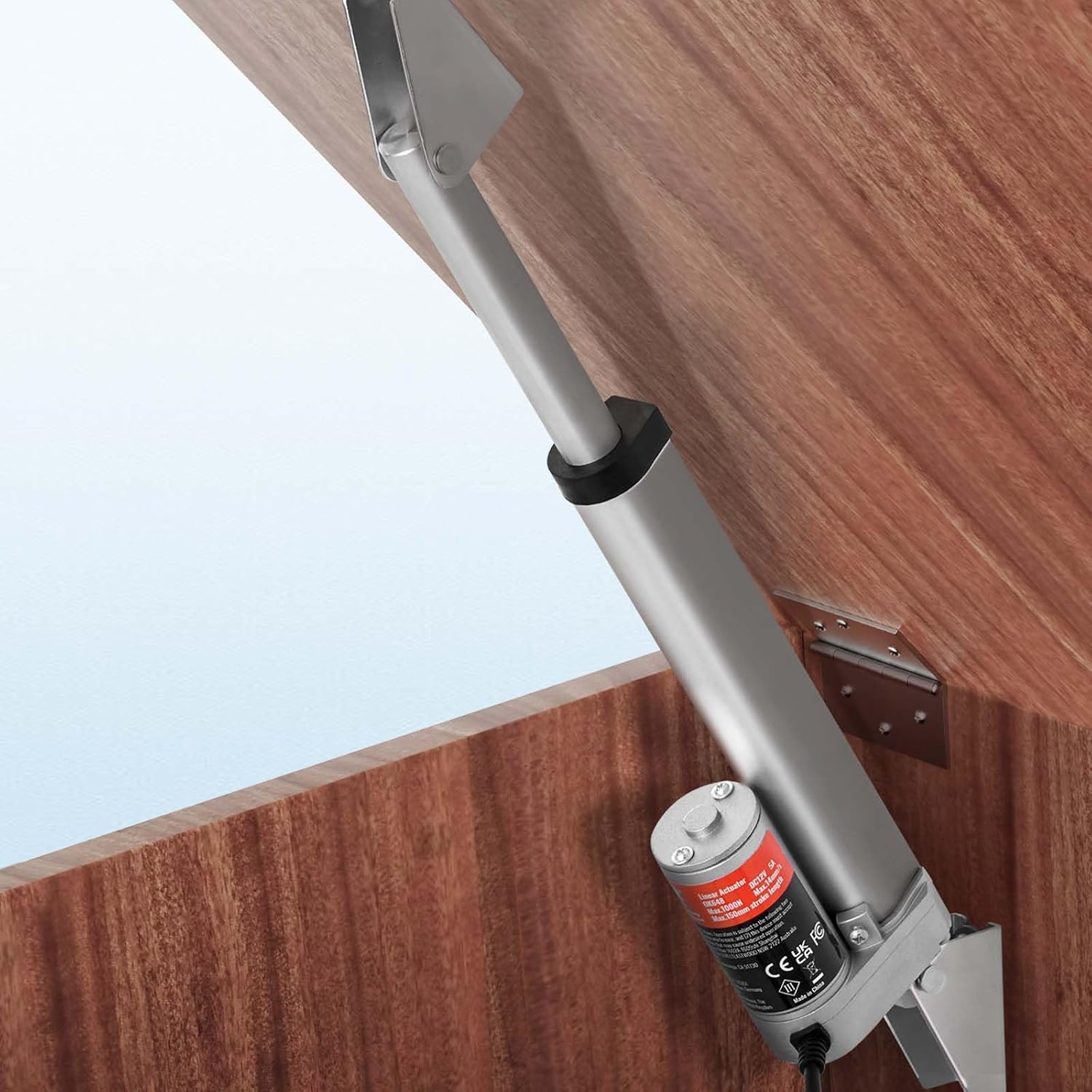 image:imageVEVOR Linear Actuator 12V 12 Inch High Speed 055s Linear Actuator 220lbs1000N Linear Motion Actuator with Mounting Bracket and IP54 Protection6 Inch