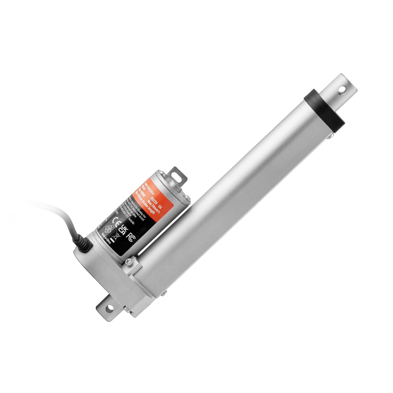 image:imageVEVOR Linear Actuator 12V 12 Inch High Speed 055s Linear Actuator 220lbs1000N Linear Motion Actuator with Mounting Bracket and IP54 Protection6 Inch