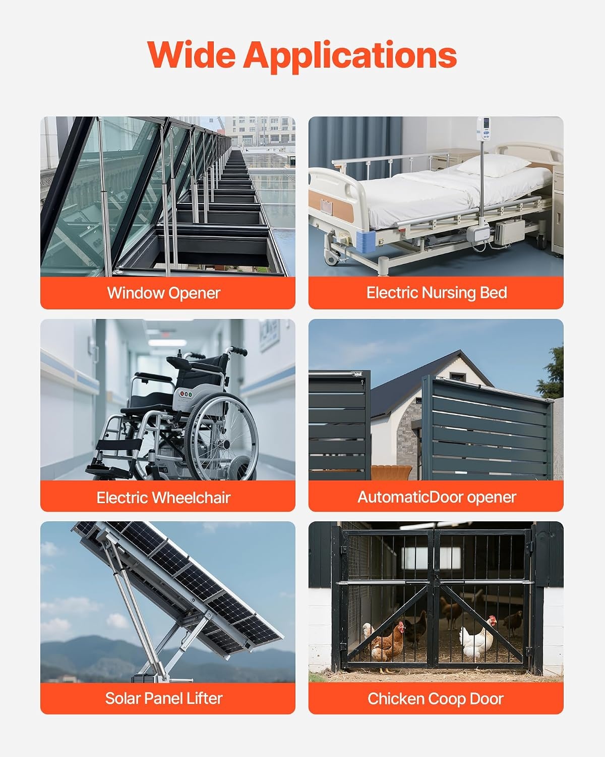 image:imageVEVOR Linear Actuator 12V 20 Inch Waterproof IP65 Linear Actuator 660lbs3000N 019s Linear Motion Actuator with Mounting Bracket for Outdoor Use40 Inch
