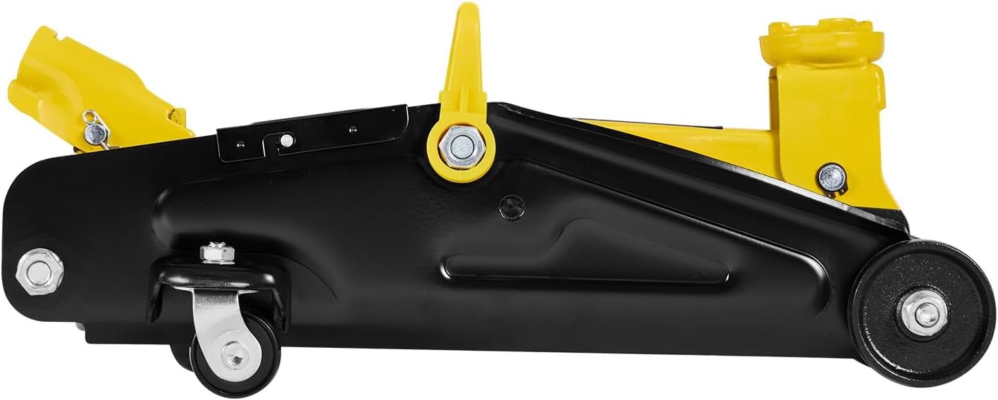 image:imageVEVOR Low Profile Floor Jack 2 Ton 4400 lbs Capacity Steel Racing Floor Jack with Stands Single Piston Quick Lift Pump Hydraulic Trolley Car Lift for Compact SUVs Lifting Range 51122 Inches