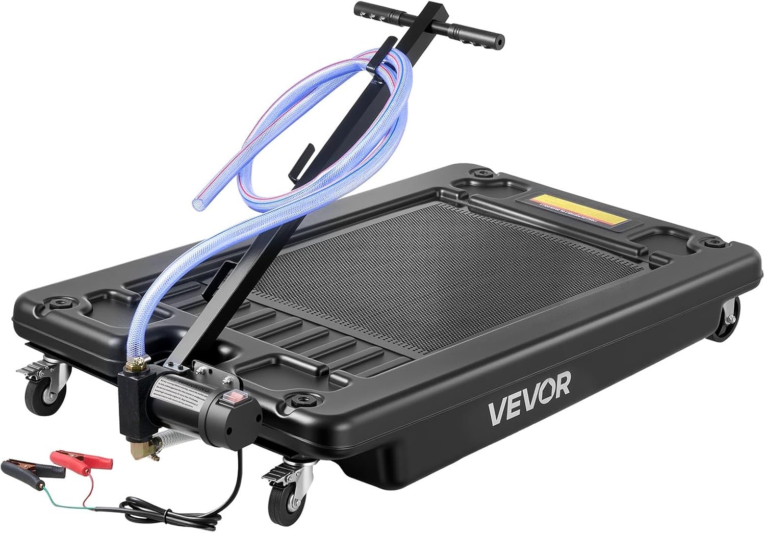 image:imageVEVOR Low Profile Oil Drain Pan 25 Gal Oil Drain Pan with 110V HighFlow Electric Pump Large Capacity Oil Change Pan with 72ft Hose amp Folding Handle Rolling Oil Drain Cart for Trucks Buses RVsArgyle