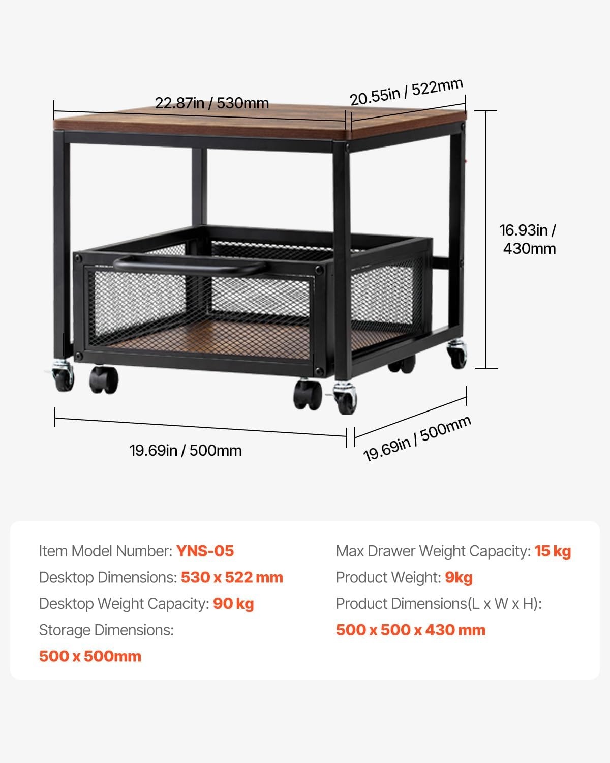 image:imageVEVOR Mini Fridge Stand with Storage 198 lbs Mini Fridge Table with Movable Storage Cart amp Swivel Wheels Beverage Refrigerator Stand for Coffee Bar Mini Fridge Organizer for Home Dorm Light BrownLight Brown