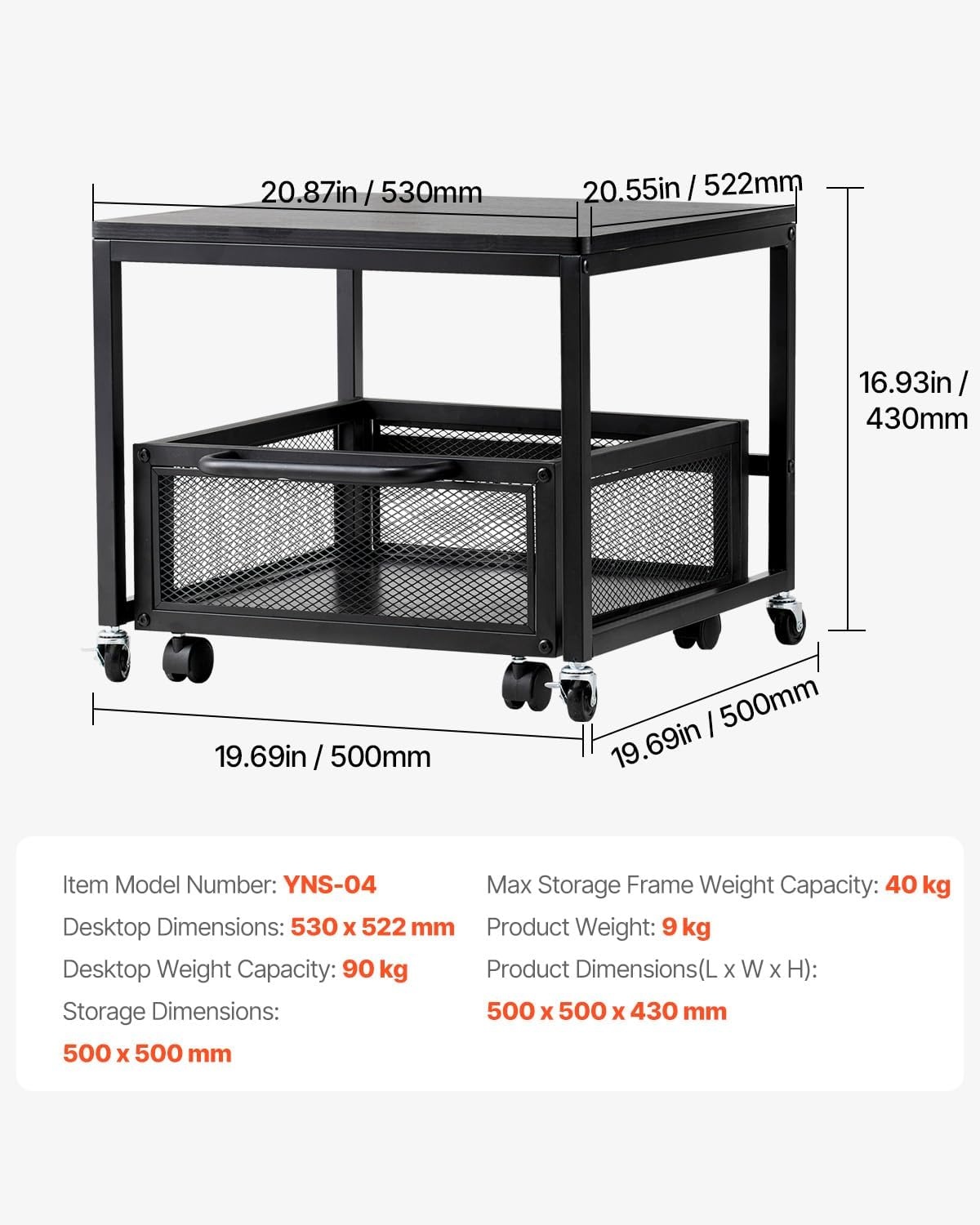 image:imageVEVOR Mini Fridge Stand with Storage 198 lbs Mini Fridge Table with Movable Storage Cart amp Swivel Wheels Beverage Refrigerator Stand for Coffee Bar Mini Fridge Organizer for Home Dorm Light BrownBlack