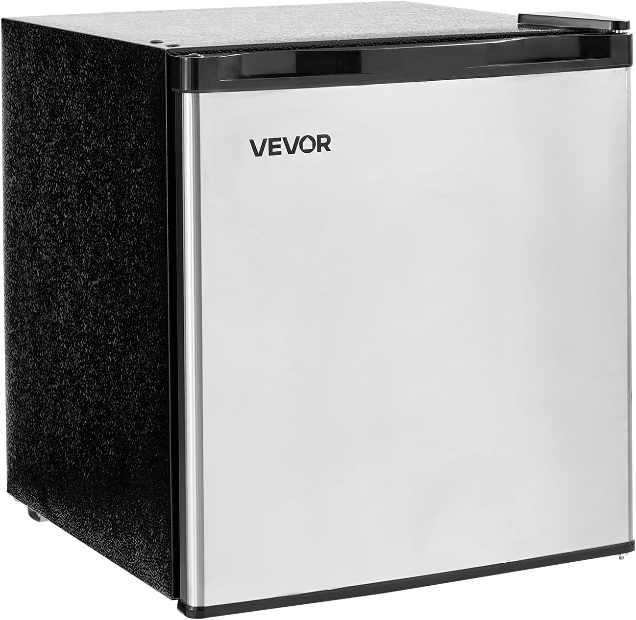 image:imageVEVOR Mini Fridge with Freezer 16 CuFt Compact Refrigerator wMicron Freezer Zone 7Modes Adjust Temp Energy Efficient Small Fridges Reversible Door Low Noise for Bedroom Dorm Office BlackBrushed Stainless