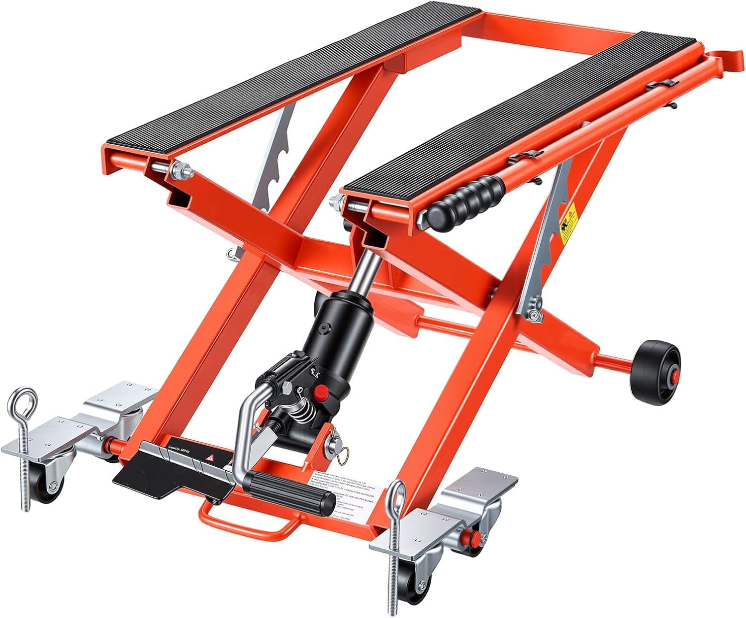 image:imageVEVOR Motorcycle Lift 1100lbs ATV Scissor Lift Jack with Dolly amp Hand Crank Garage Repair Center Hoist Crank Stand with Wide Deck and Tool Tray for Street Bikes Cruiser Bikes Touring Motorcycles Garage Repair Center Hoist Crank Stand with Wide Deck and Tool Tray for Street Bikes Cruiser Bikes Touring Motorcycles1100 lbsHydraulicwith 6 Wheels
