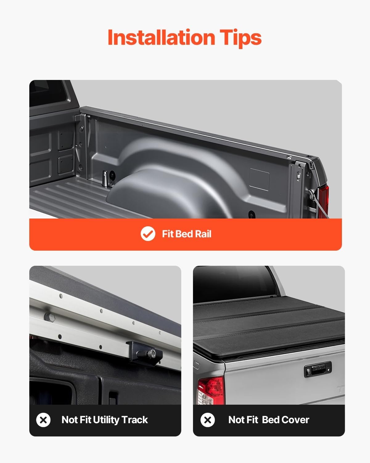 image:imageVEVOR Overland Truck Bed Rack 492679 in Width Adjustable Overland Bed Cargo Rack with Sidebar 900 lbs Static Capacity Heavy Duty Steel for MidSize Trucks Compatible with TacomaGladiator JTfor Bed Rail