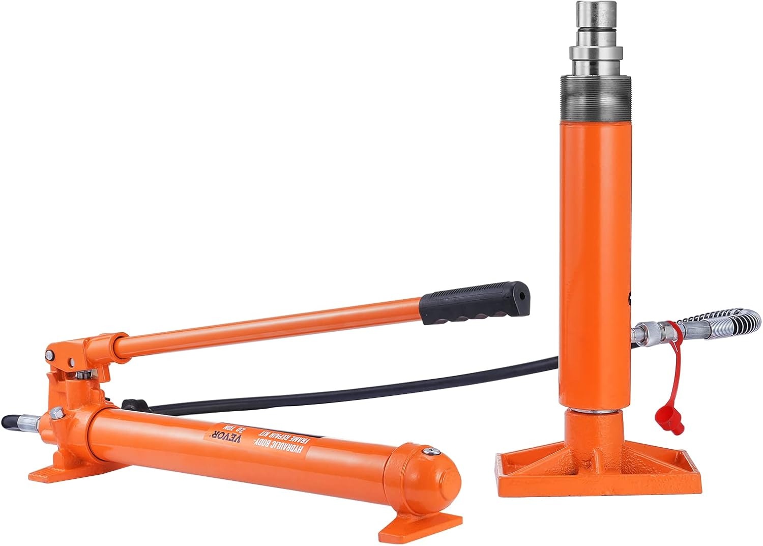 image:imageVEVOR Porta Power Kit 12 Ton Load Portable Hydraulic Jack with 46 ft Extended Oil Hose Long Handle Design Auto Body Frame Repair Kit with Portable Storage Case for Car Repair Truck Farm20 Ton