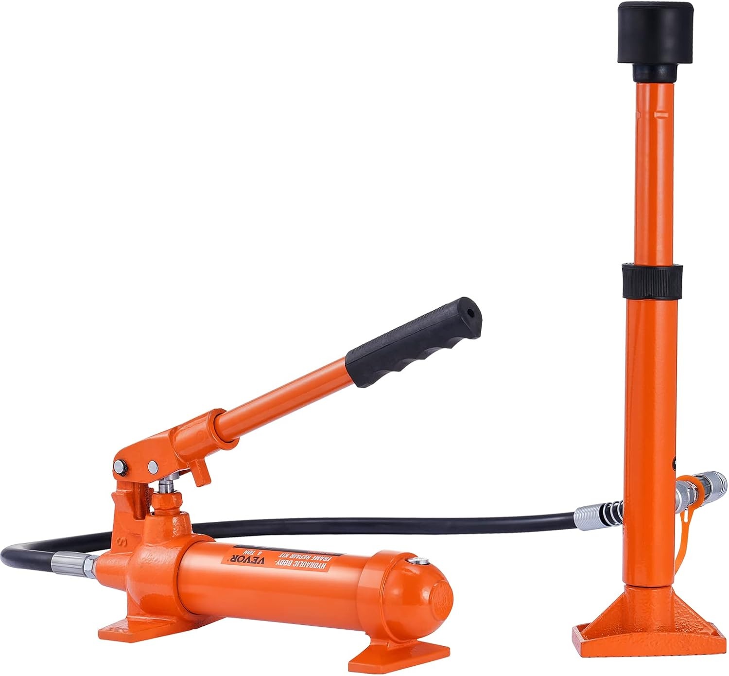 image:imageVEVOR Porta Power Kit 12 Ton Load Portable Hydraulic Jack with 46 ft Extended Oil Hose Long Handle Design Auto Body Frame Repair Kit with Portable Storage Case for Car Repair Truck Farm4 Ton