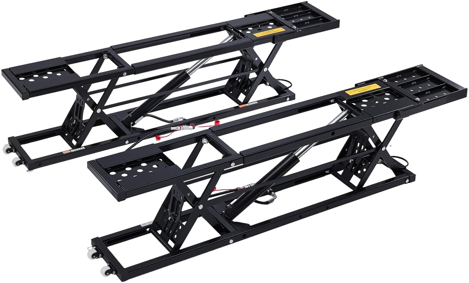 image:imageVEVOR Portable Car Lift 4400 lbs Capacity Heavy Duty Steel Quick Lift with 23 Max Height Adjustable Width and Wheels Manual Lifting for Cars Compact SUVs Mini Trucks Home Garage or Shop Use9000LBSUpgrade Electrohydraulic