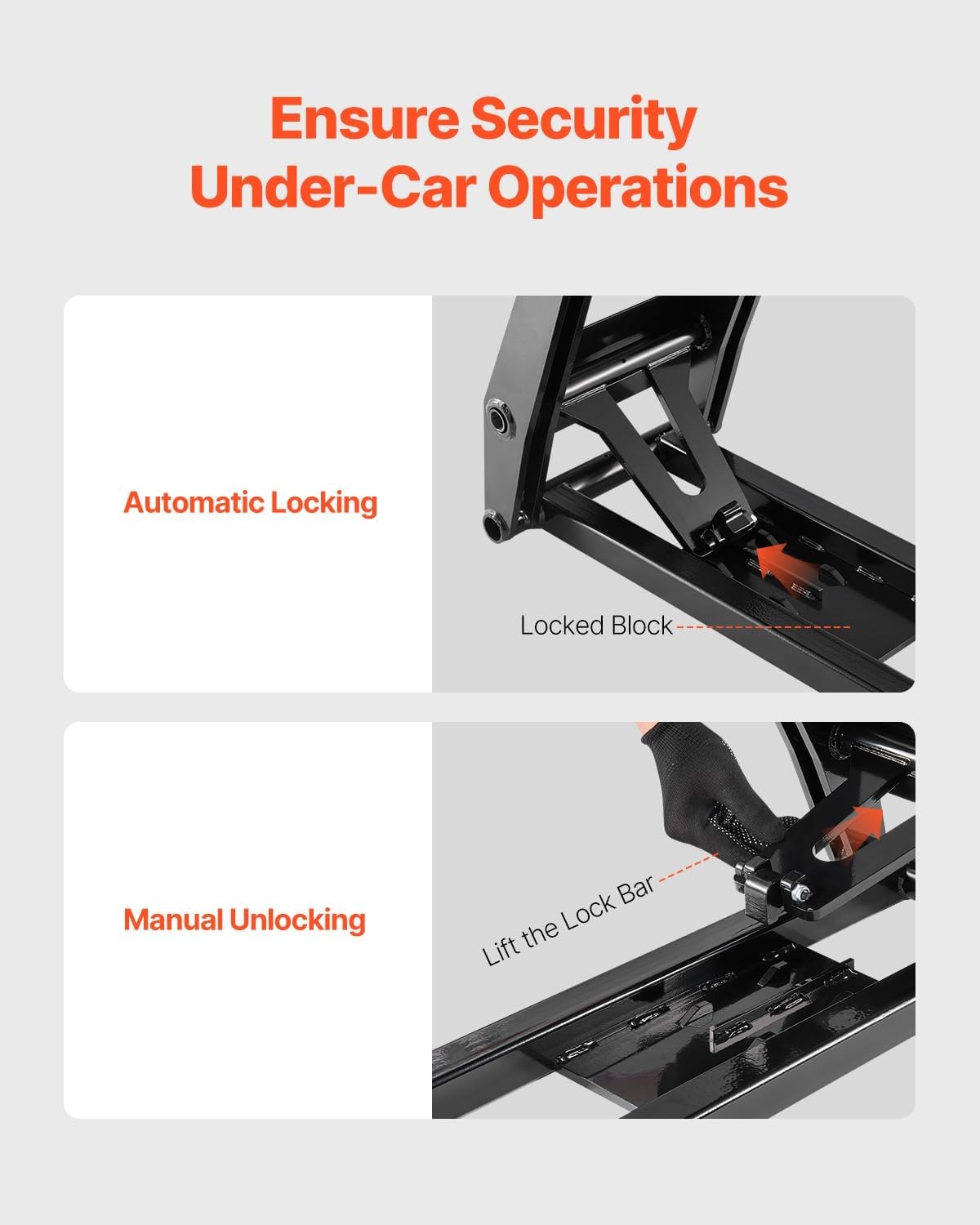 image:imageVEVOR Portable Car Lift 4400 lbs Capacity Heavy Duty Steel Quick Lift with 23 Max Height Adjustable Width and Wheels Manual Lifting for Cars Compact SUVs Mini Trucks Home Garage or Shop Use7000LBSElectrohydraulicmodel 2