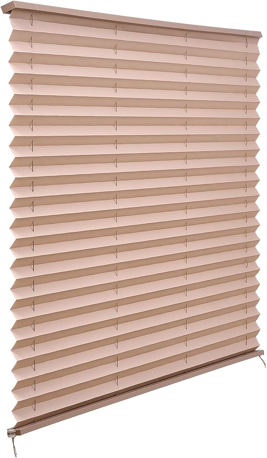 image:imageVEVOR RV Blinds 62 in x 32 in RV Pleated Shades Polyester Fabric Easy to Clean and Install Privacy Protection and Sunlight Blocking for Camper Travel Trailer Motorhome Window Cappuccino