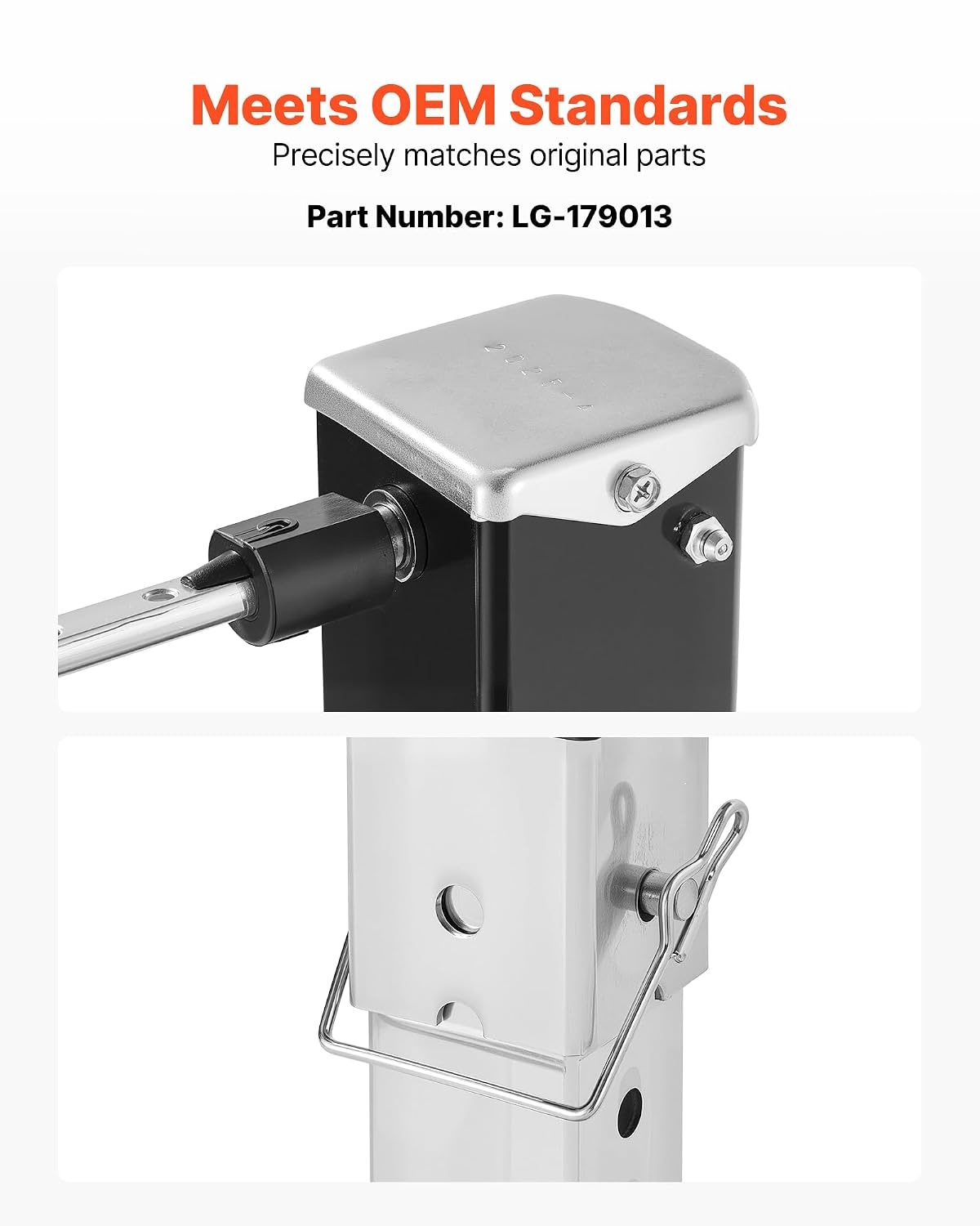 image:imageVEVOR RV Follow Fifth Wheel Landing Gear Leg 179014 325Inch 5th Wheel Landing Gear Universal Replacement Compatible with Lippert Venture Atwood Stromberg Carlson Systems with Pin and Base Black179013