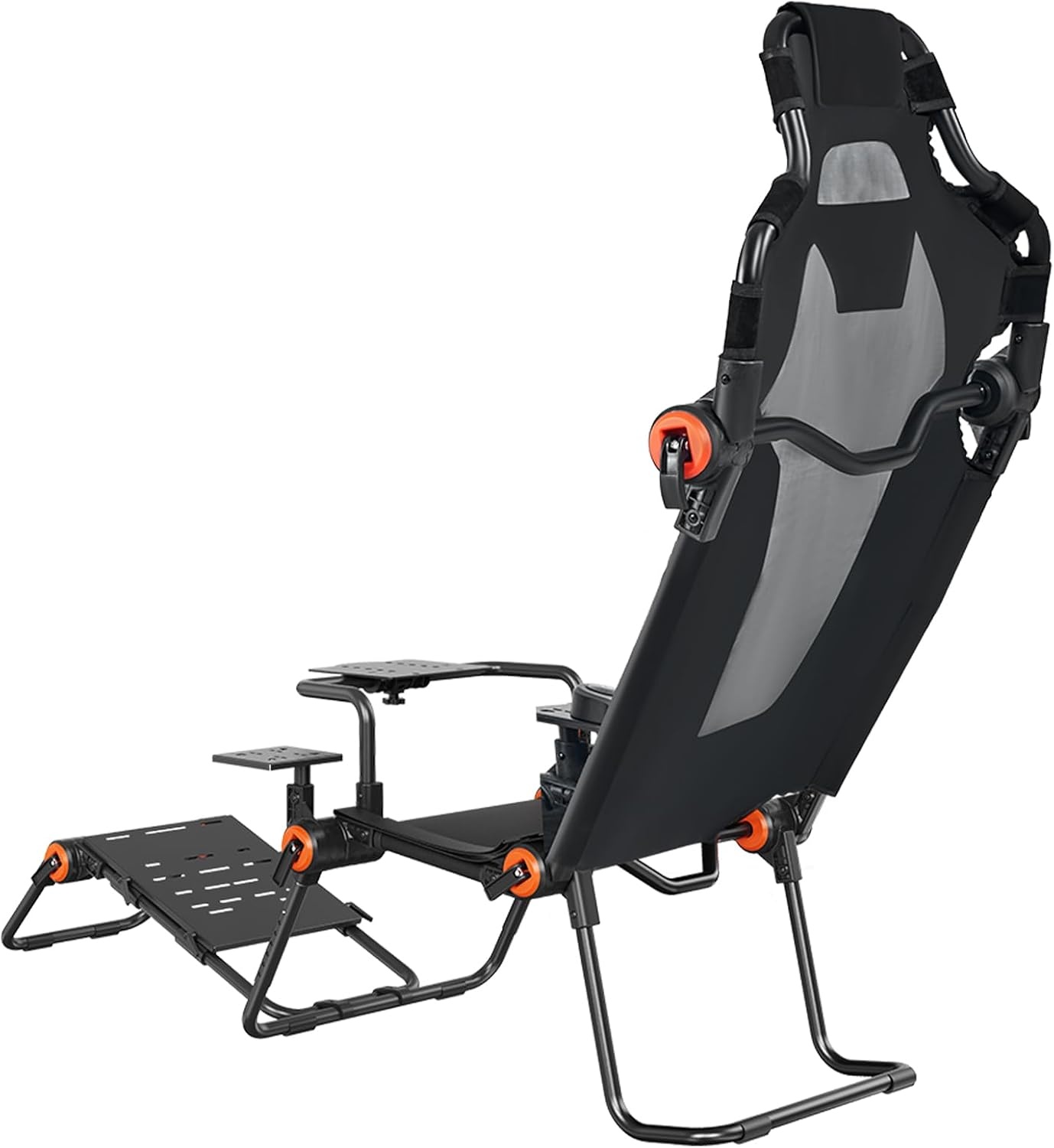 image:imageVEVOR Racing Wheel Stand Foldable Fit for Mainstream Brands Carbon Steel Driving Simulator Cockpit Adjustable Pedal amp DualMode SeatingFit Most Steering Wheels and Pedals