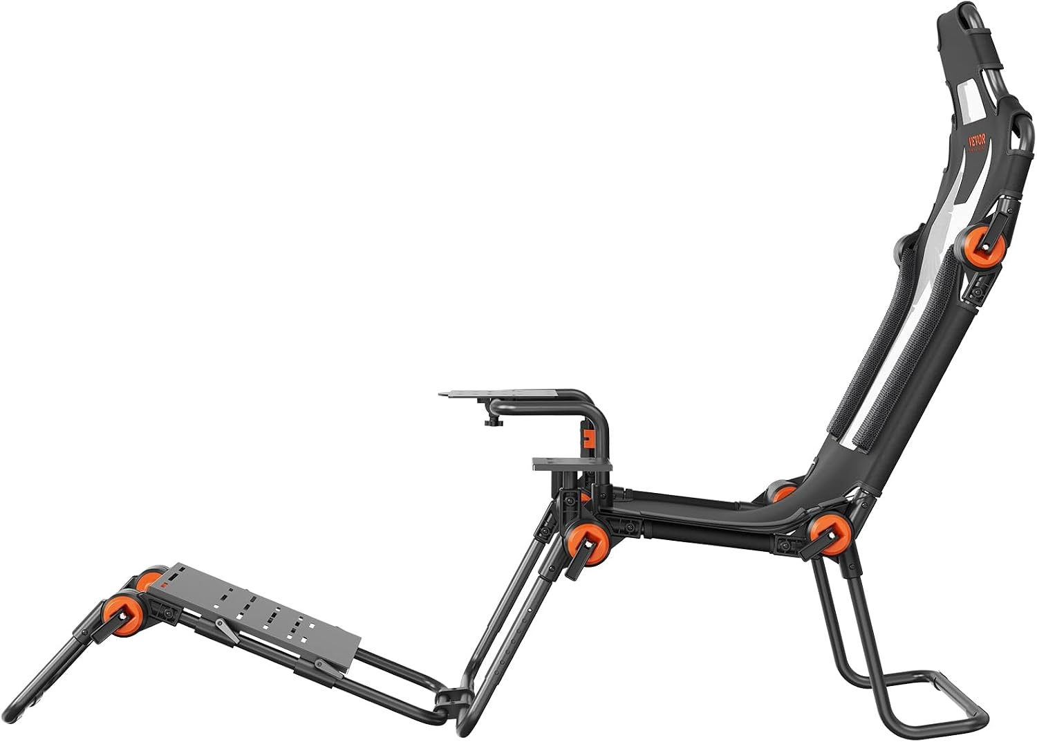 image:imageVEVOR Racing Wheel Stand Foldable Fit for Mainstream Brands Carbon Steel Driving Simulator Cockpit Adjustable Pedal amp DualMode SeatingFit Most Steering Wheels and Pedals