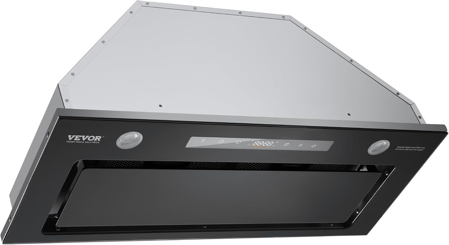 image:imageVEVOR Range Hood Insert 30 Inch Builtin Kitchen Vent Hood 800CFM Stainless Steel Stove Hood with Gesture amp Touch Control LED Light Baffle Filters 4Speed Exhaust Fan DuctedDuctless Convertible4Speed Gesture Touch Control 30 Inch800 CFM