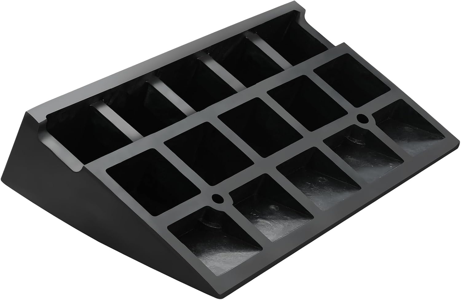 image:imageVEVOR Rubber Curb Ramp 425 Rise Height 118 Width 197 Length Driveway Ramp for Curb 15T Heavy Duty for Forklifts Trucks Buses Cars Wheelchairs Bikes425 H x 197 L