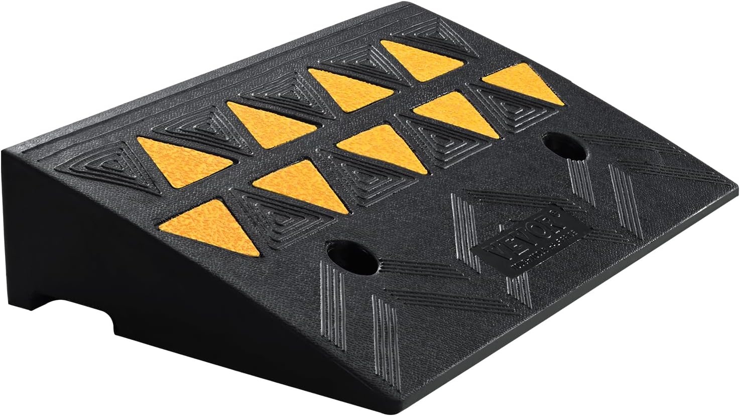 image:imageVEVOR Rubber Curb Ramp 425 Rise Height 118 Width 197 Length Driveway Ramp for Curb 15T Heavy Duty for Forklifts Trucks Buses Cars Wheelchairs Bikes425 H x 197 L