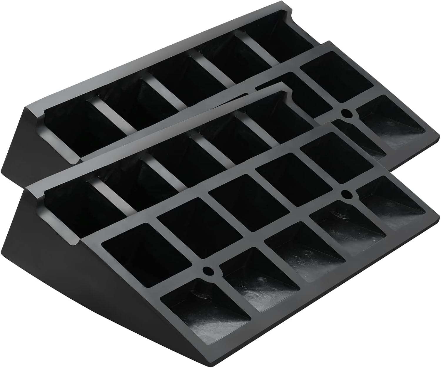 image:imageVEVOR Rubber Curb Ramp 5 Rise Height 2 Pack HeavyDuty 33069 lbs15 T Capacity Threshold Ramps Rubber Driveway Ramps for Cars Carts Dollies Motorcycle Bikes Wheelchairs43 H