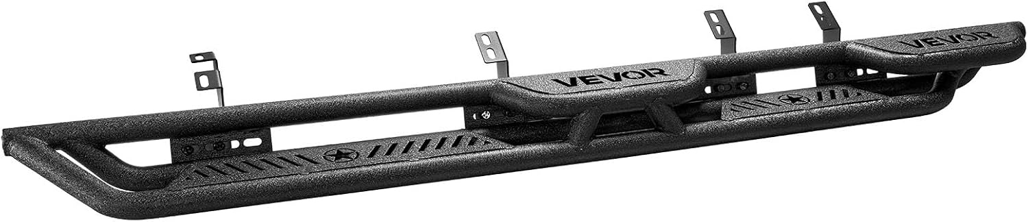 image:imageVEVOR Running Boards 4 Inches Side Steps Compatible with 20152025 Chevy ColoradoGMC Canyon Crew Cab Black Carbon Steel Nerf Bars 550 lbs Load Capacity NonSlip Surface with Rustproof Coating2425 Tacoma Double Cab