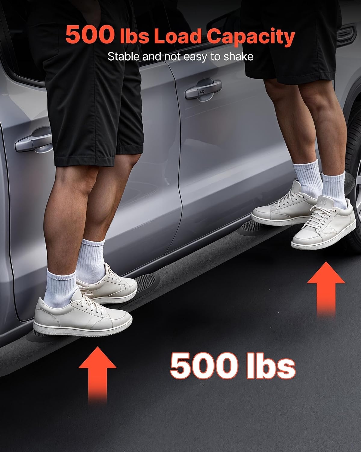 image:imageVEVOR Running Boards 6 Step Bars Compatible with 20192023 Chevy SilveradoGMC Sierra 1500 20202024 25003500HD Crew Cab 201 Stainless Steel Side Steps Nerf Bars 500LBS 2 Piece1925 Silverado 1500 Crew Cab