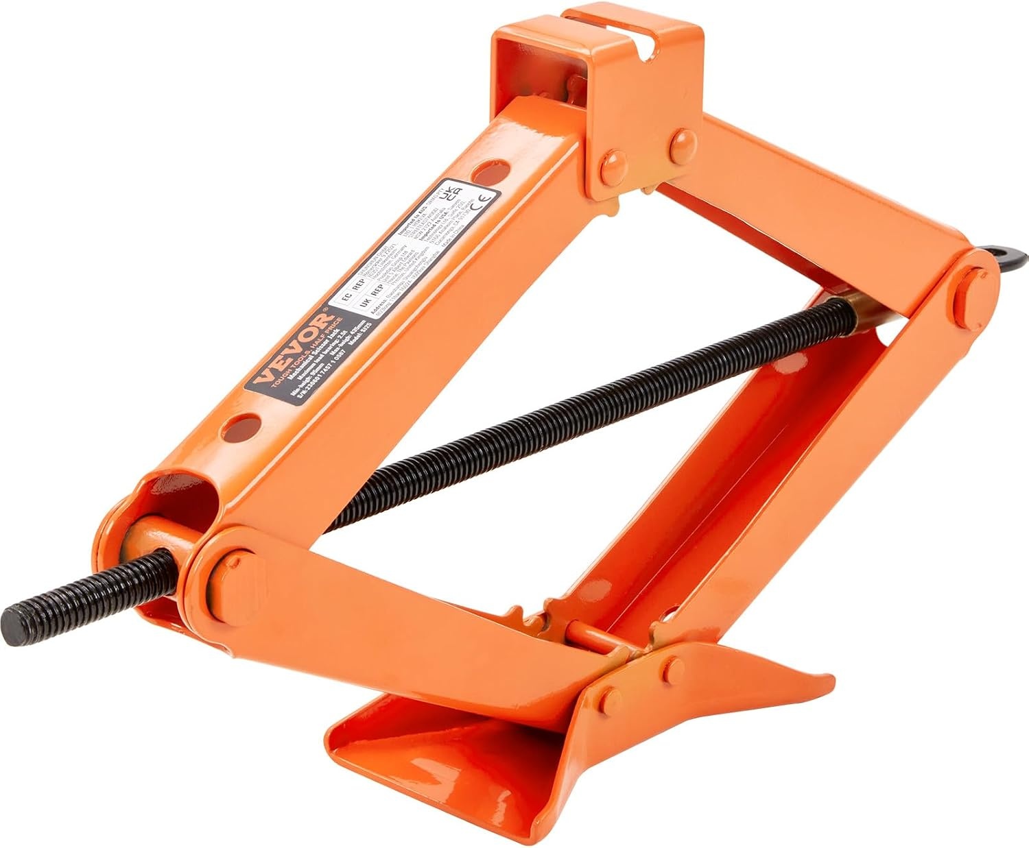 image:imageVEVOR Scissor Jack 25 Ton5512 lbs Scissor Car Jack with 37171 Lifting Range Heavy Duty Tire Changing Kit Includes Ratchet Wrench Lug Wrench amp Socket Fits Most Cars Trucks Sedans SUV MPVOrange