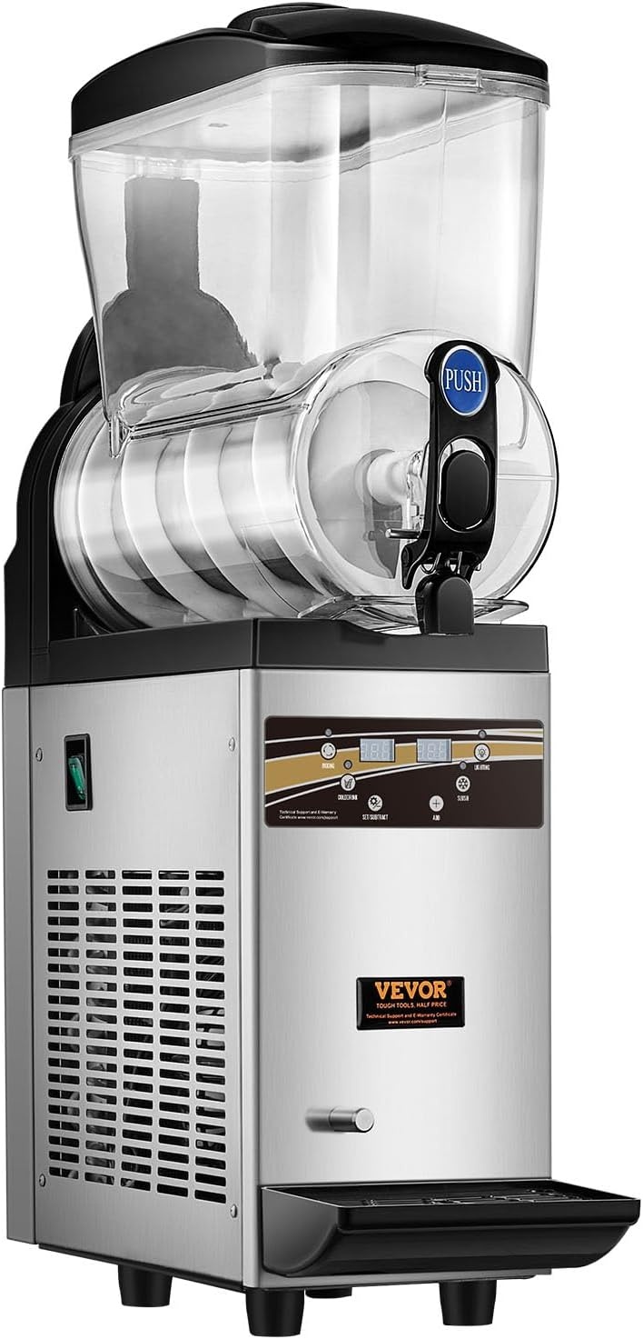 image:imageVEVOR Slushie Machine 4L135oz x 2 Tank Slushy Machine for Home No Ice Needed Frozen Drink Maker Margarita Maker with SelfCleaning for Frozen Margaritas Frapps Milkshake amp More15 L1