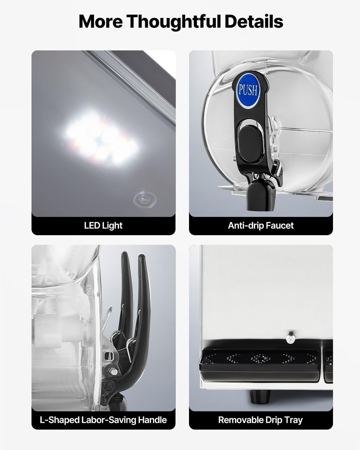 image:imageVEVOR Slushie Machine 4L135oz x 2 Tank Slushy Machine for Home No Ice Needed Frozen Drink Maker Margarita Maker with SelfCleaning for Frozen Margaritas Frapps Milkshake amp More15Lx2