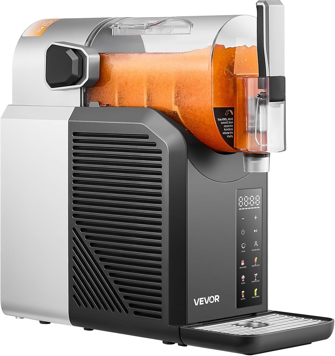 image:imageVEVOR Slushie Machine 4L135oz x 2 Tank Slushy Machine for Home No Ice Needed Frozen Drink Maker Margarita Maker with SelfCleaning for Frozen Margaritas Frapps Milkshake amp More2L