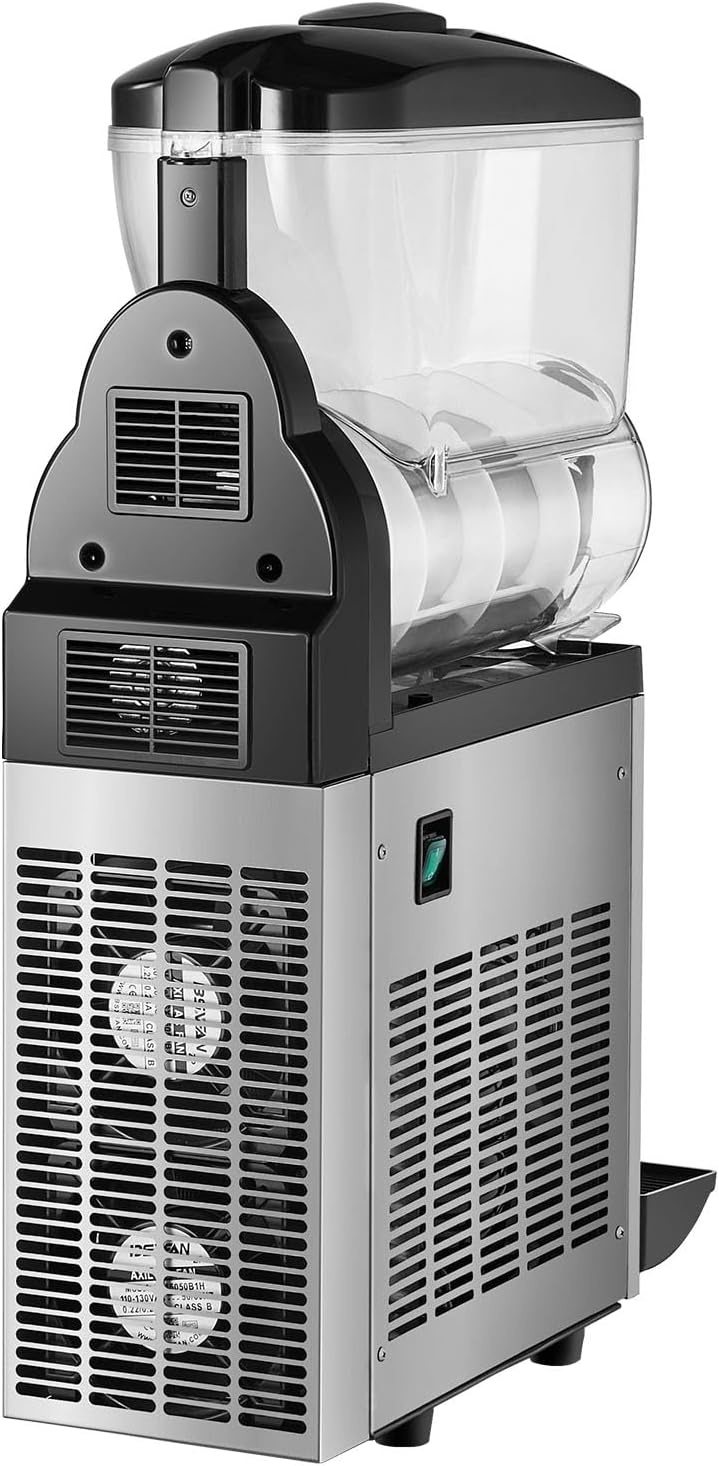 image:imageVEVOR Slushie Machine 4L135oz x 2 Tank Slushy Machine for Home No Ice Needed Frozen Drink Maker Margarita Maker with SelfCleaning for Frozen Margaritas Frapps Milkshake amp More15 L1