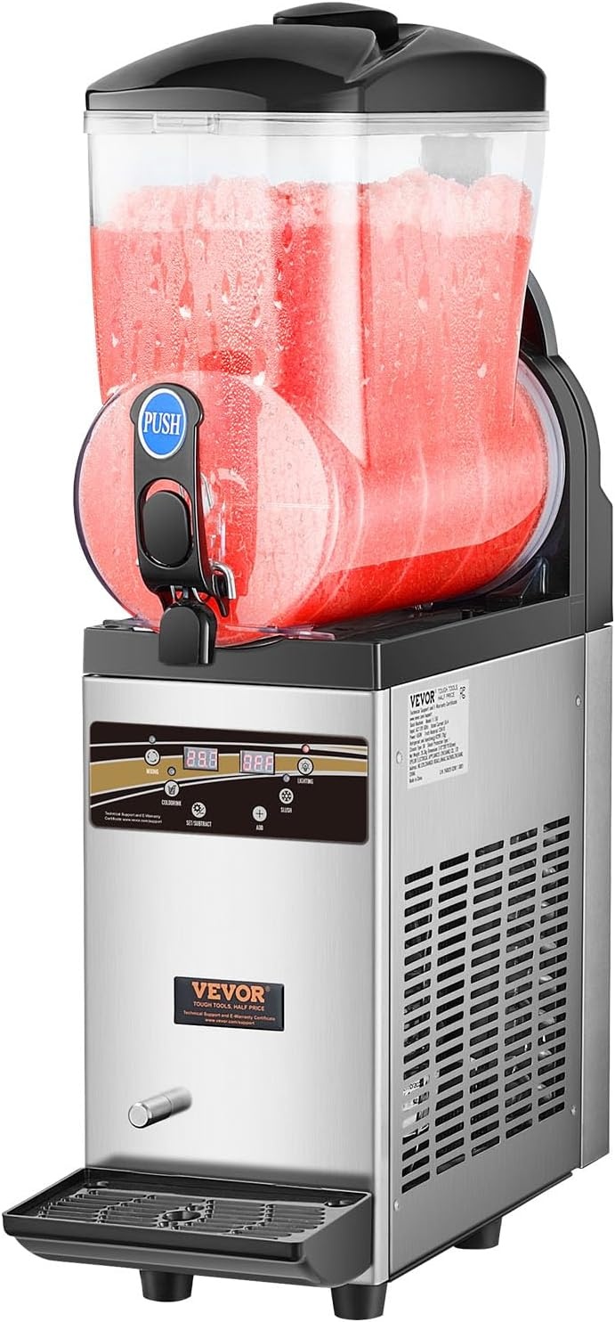 image:imageVEVOR Slushie Machine 4L135oz x 2 Tank Slushy Machine for Home No Ice Needed Frozen Drink Maker Margarita Maker with SelfCleaning for Frozen Margaritas Frapps Milkshake amp More15 L1