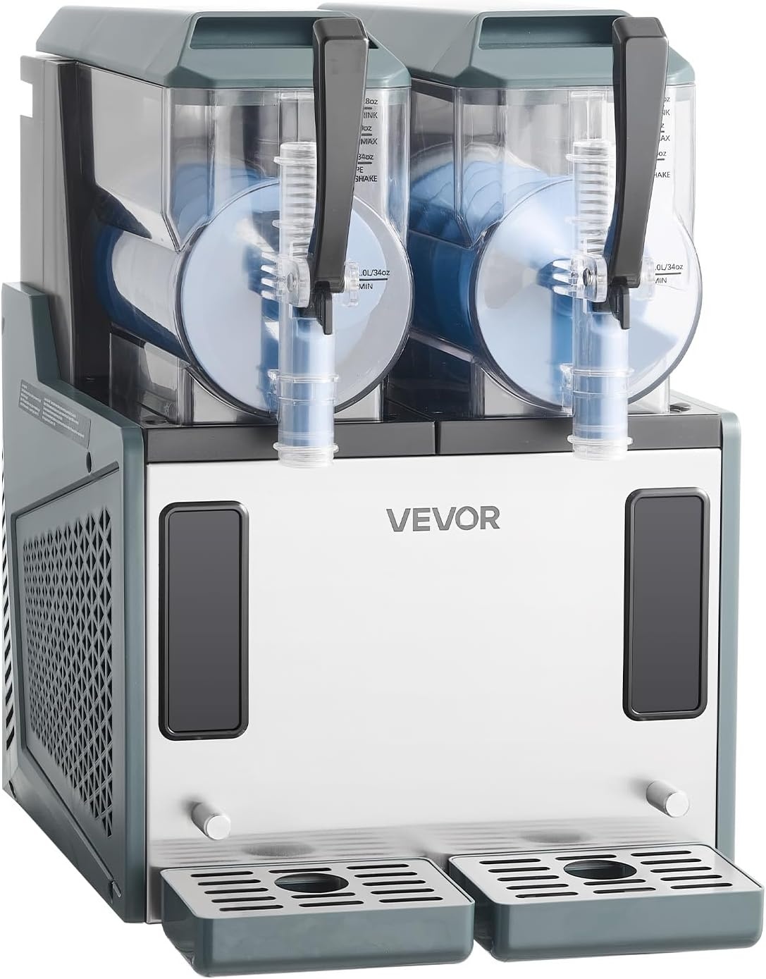 image:imageVEVOR Slushie Machine 4L135oz x 2 Tank Slushy Machine for Home No Ice Needed Frozen Drink Maker Margarita Maker with SelfCleaning for Frozen Margaritas Frapps Milkshake amp More4Lx2