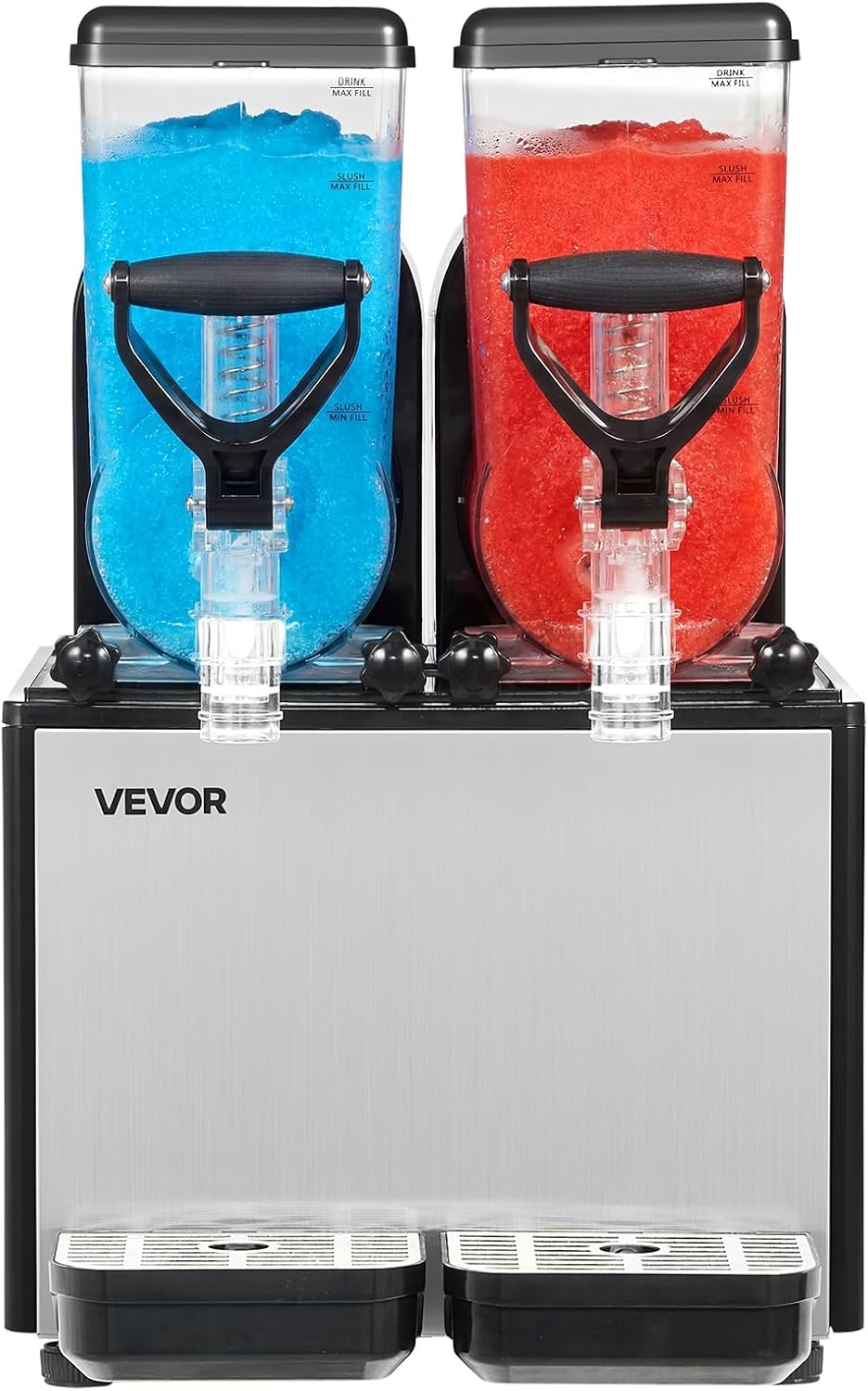 image:imageVEVOR Slushie Machine 6L16Gal x 2 Tank Commercial Slushy Maker Frozen Drink Maker with SelfCleaning Margarita Machine for Restaurants Bars Party for Slushie Margaritas Milkshake amp MoreBlack