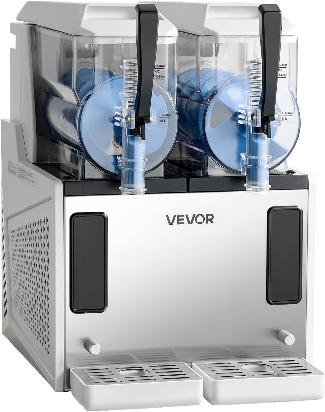 image:imageVEVOR Slushie Machine 6L16Gal x 2 Tank Commercial Slushy Maker Frozen Drink Maker with SelfCleaning Margarita Machine for Restaurants Bars Party for Slushie Margaritas Milkshake amp MoreStainless steel color beige
